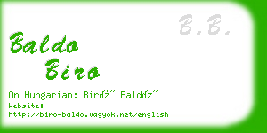 baldo biro business card